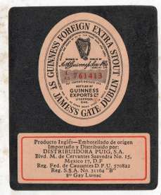 Guinness label 7 Mexico